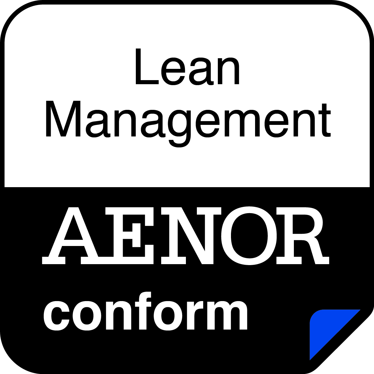 Certificado AENOR de Lean management.